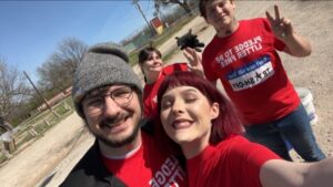 2023 DMWT5 you people posing joyfully during a cleanup