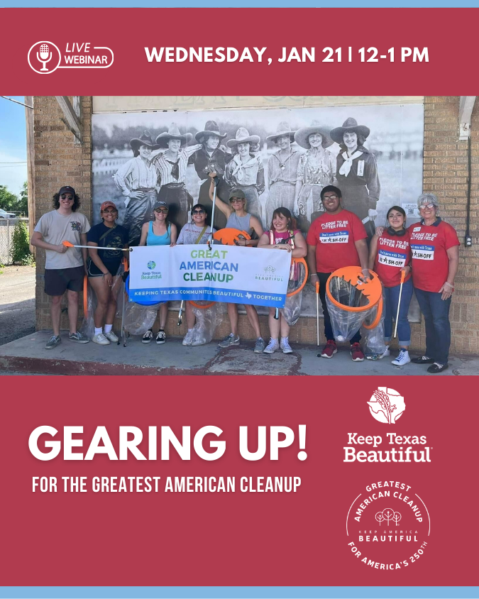 KTB WEbinar: Gearing Up! for the Greatest American Cleanup