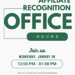 Affiliate Recognition Office Hour