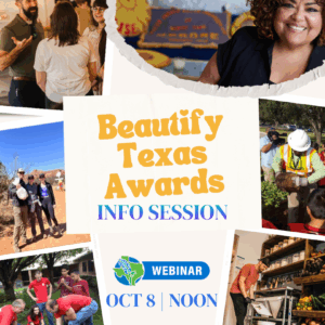 Beautify Texas Awards info session Oct 8 at noon