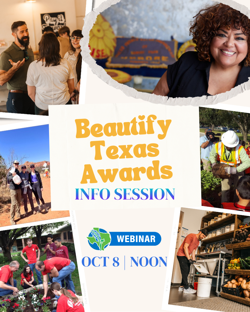 Beautify Texas Awards info session Oct 8 at noon