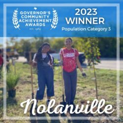 Nolanville: volunteers planting trees
