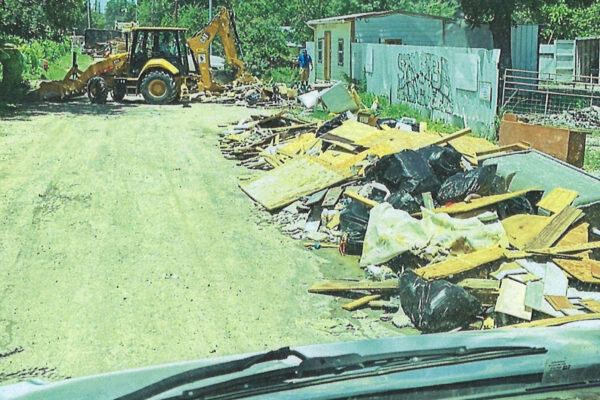 San SAba flood debris San SAba flood debris