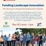 Funding Lanscape Innovation: The Governor's Community Achievement Awards. Webinar Dec 10